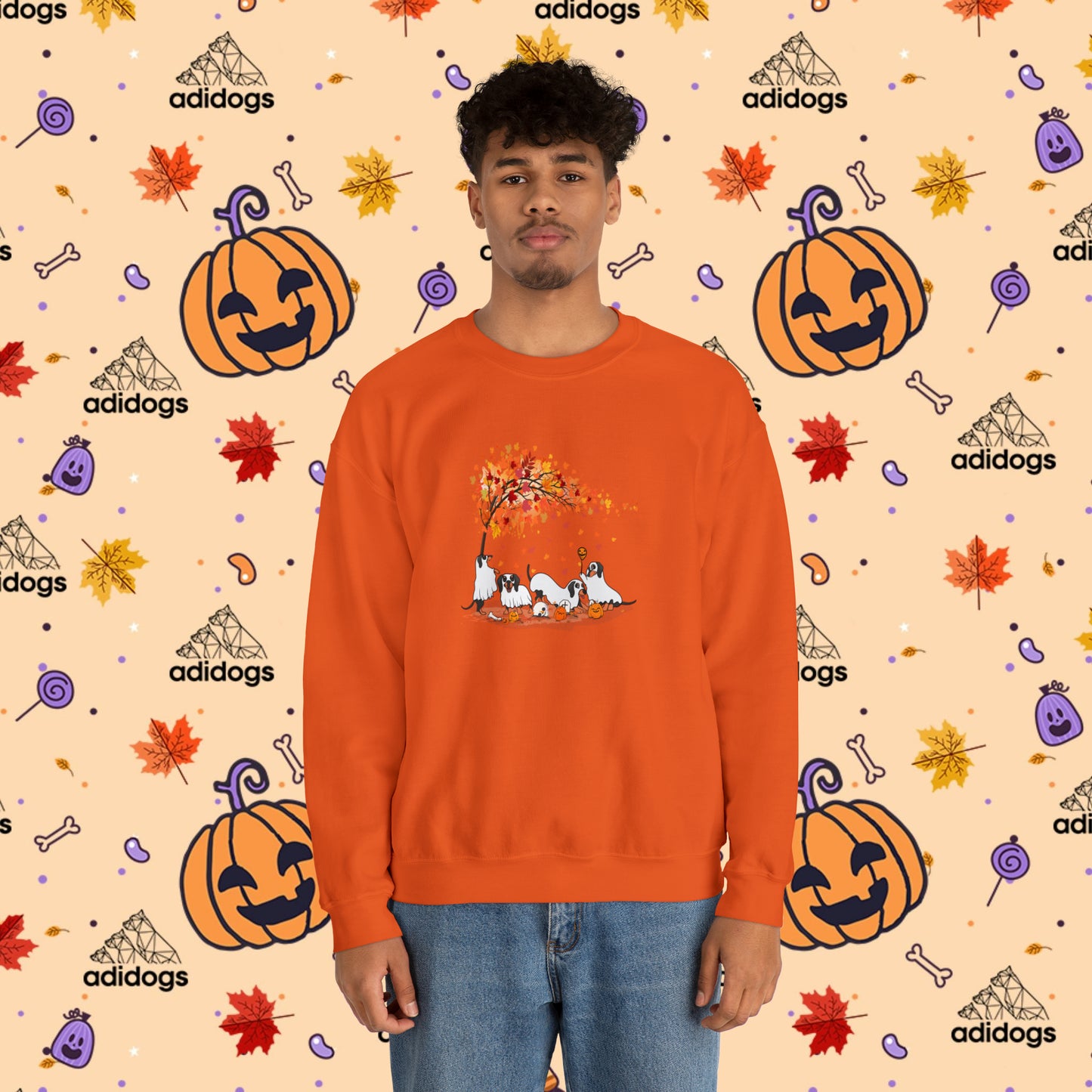 Fall Vibes Dachshund Halloween Sweatshirts