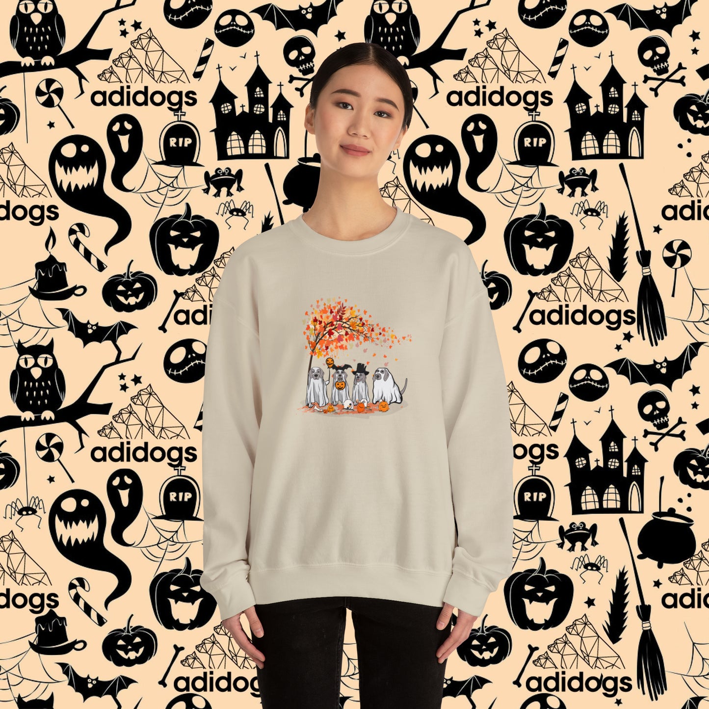 Weimaraner Fall Vibes Halloween Sweatshirts