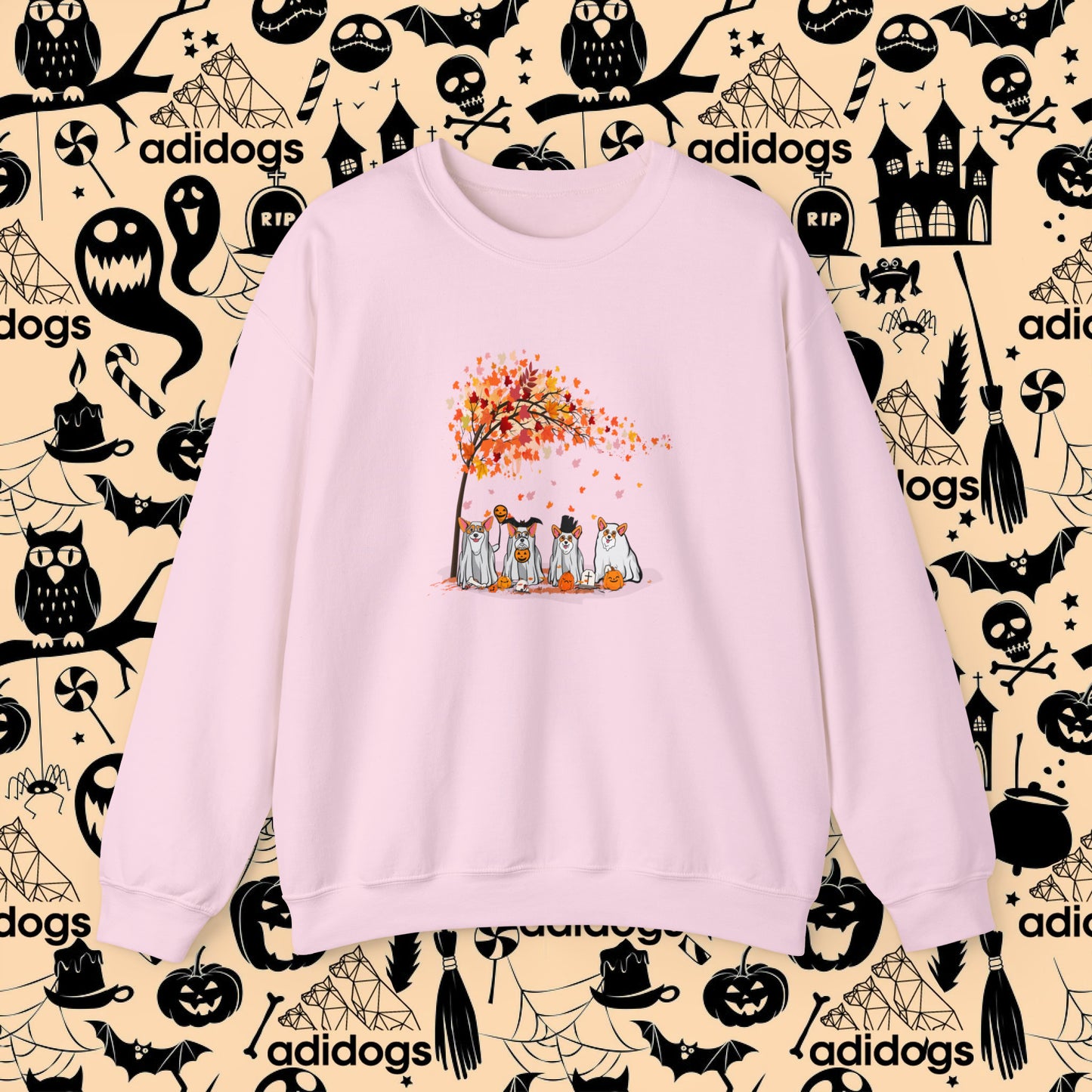 Corgi Fall Vibes Halloween Sweatshirts