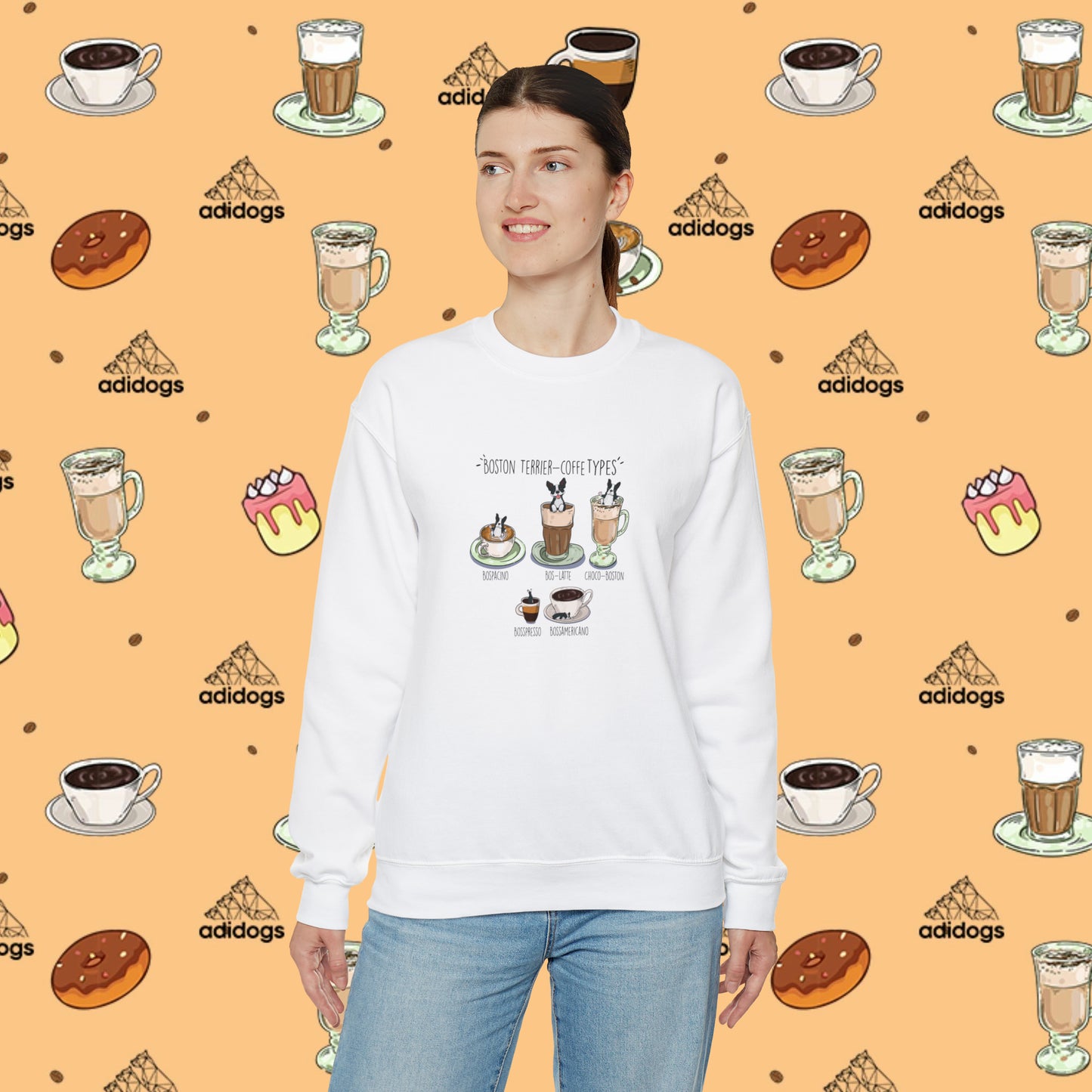 Boston Terrier Lovers Coffee Sweatshirts