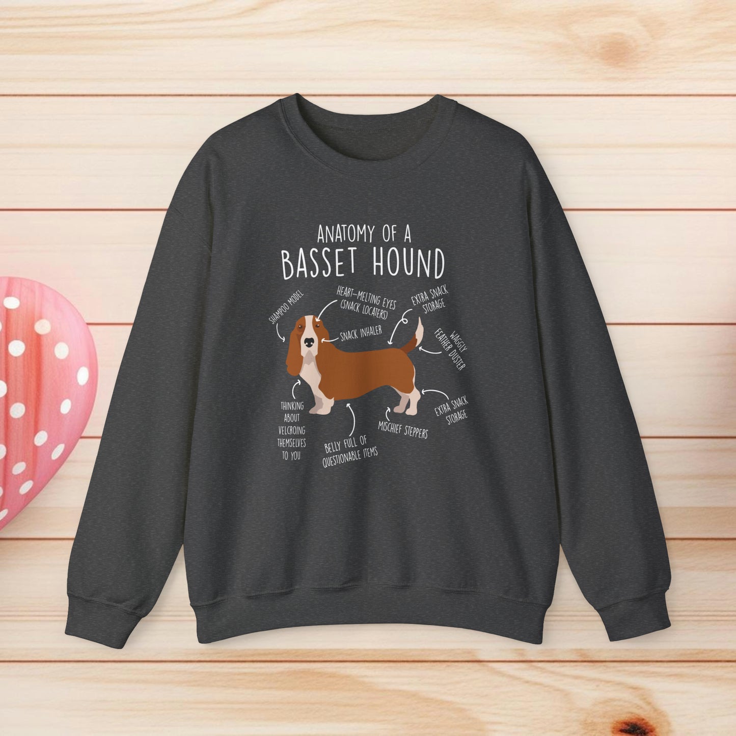 Anatomy Of A Basset Hound Shirts & Gifts