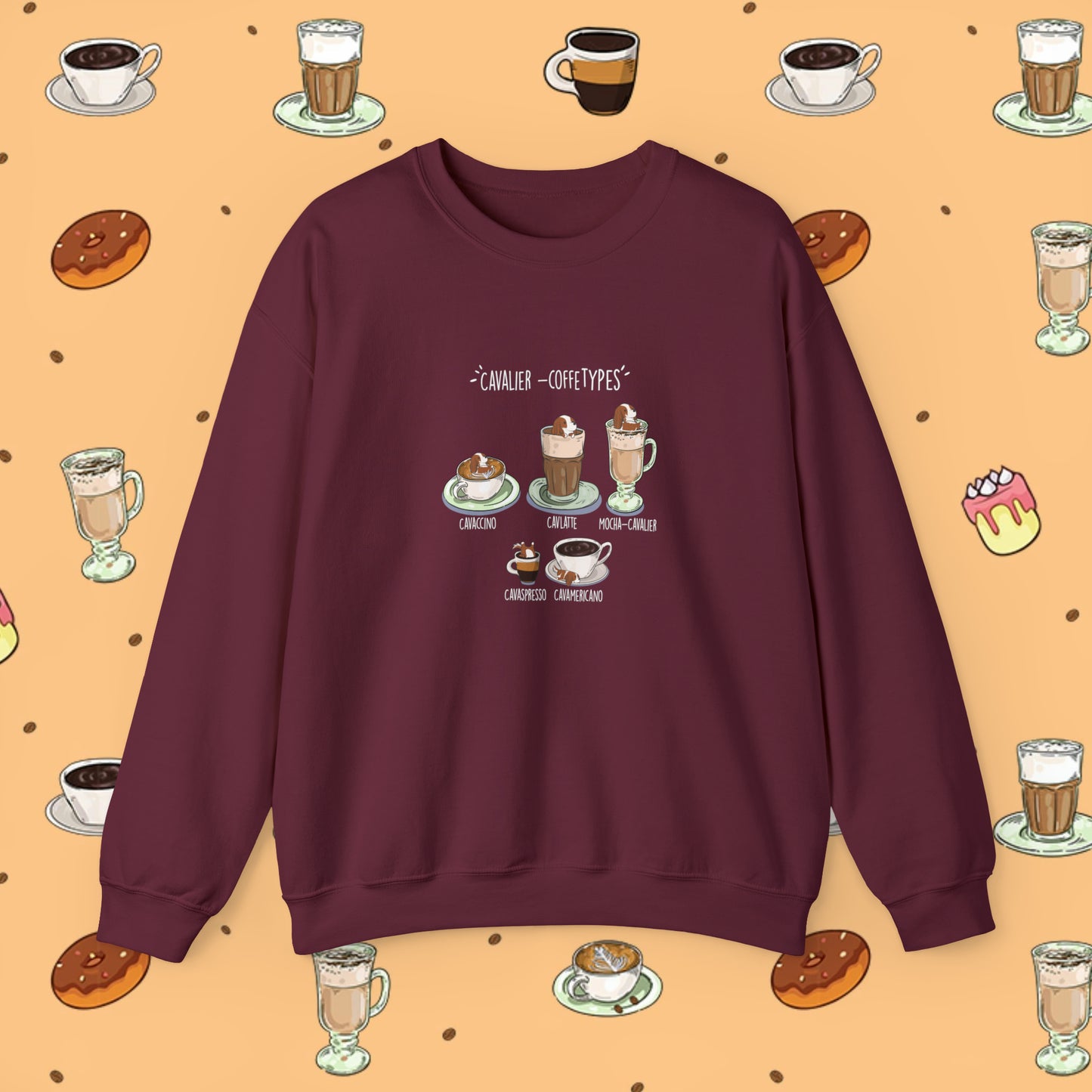 Cavalier Lovers Coffee Sweatshirts