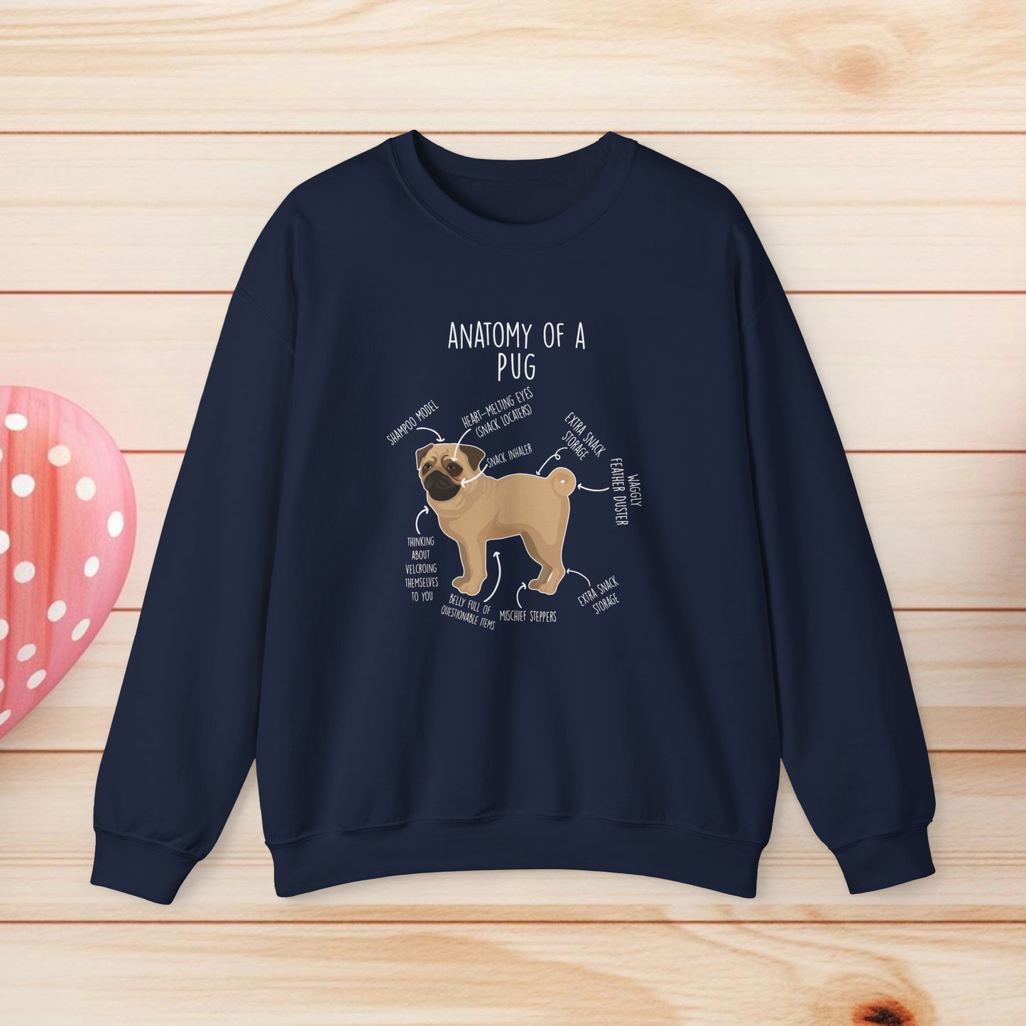 Anatomy Of A Pug Shirts & Gifts