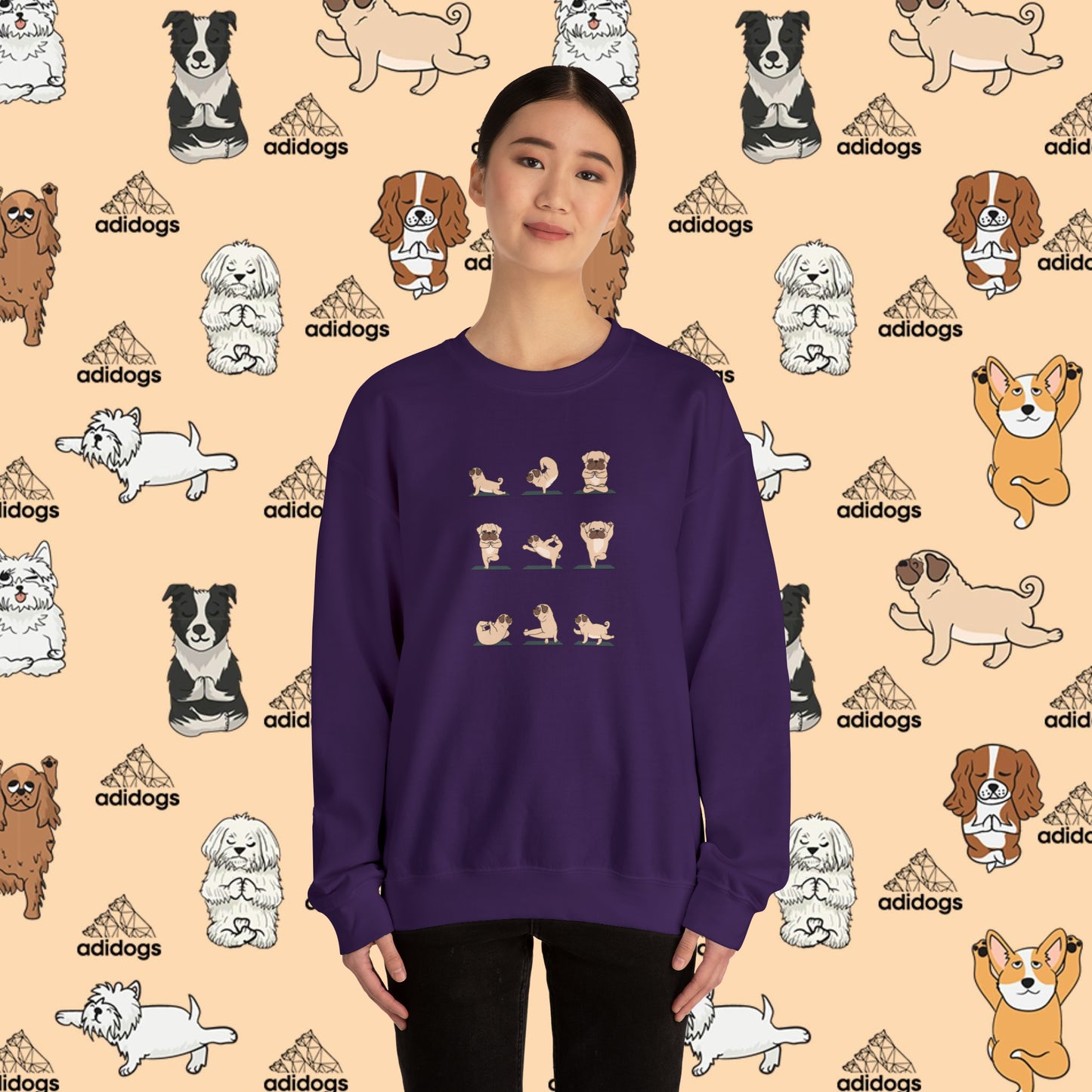 Pug Yoga Sweatshirts