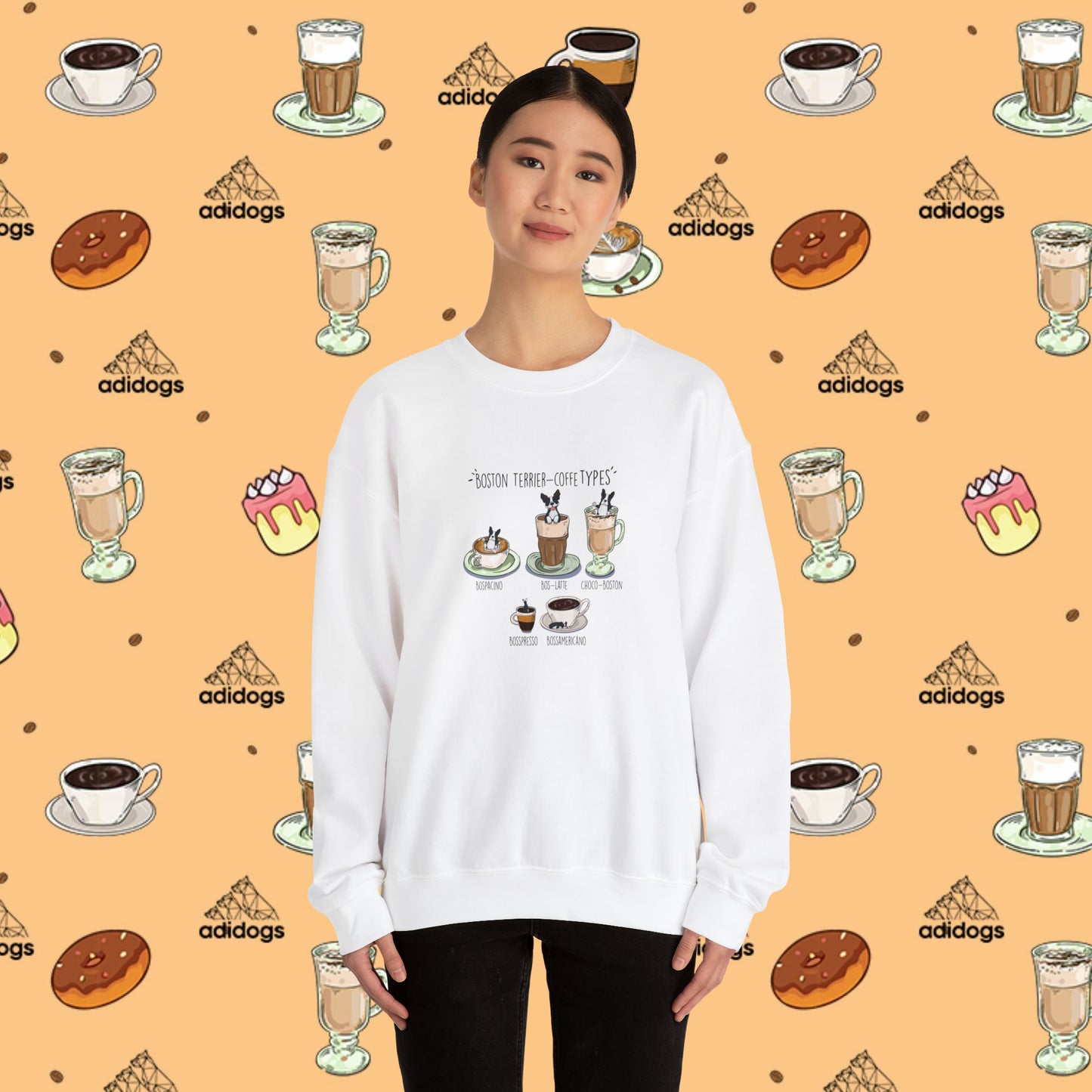 Boston Terrier Lovers Coffee Sweatshirts