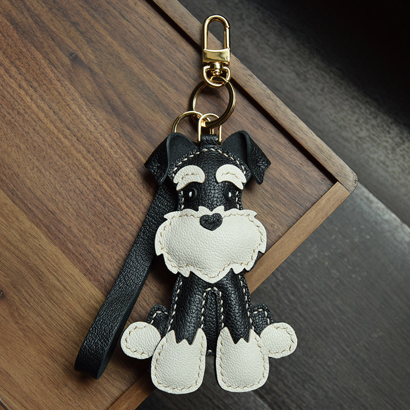 Handmade Schnauzer Key Ring