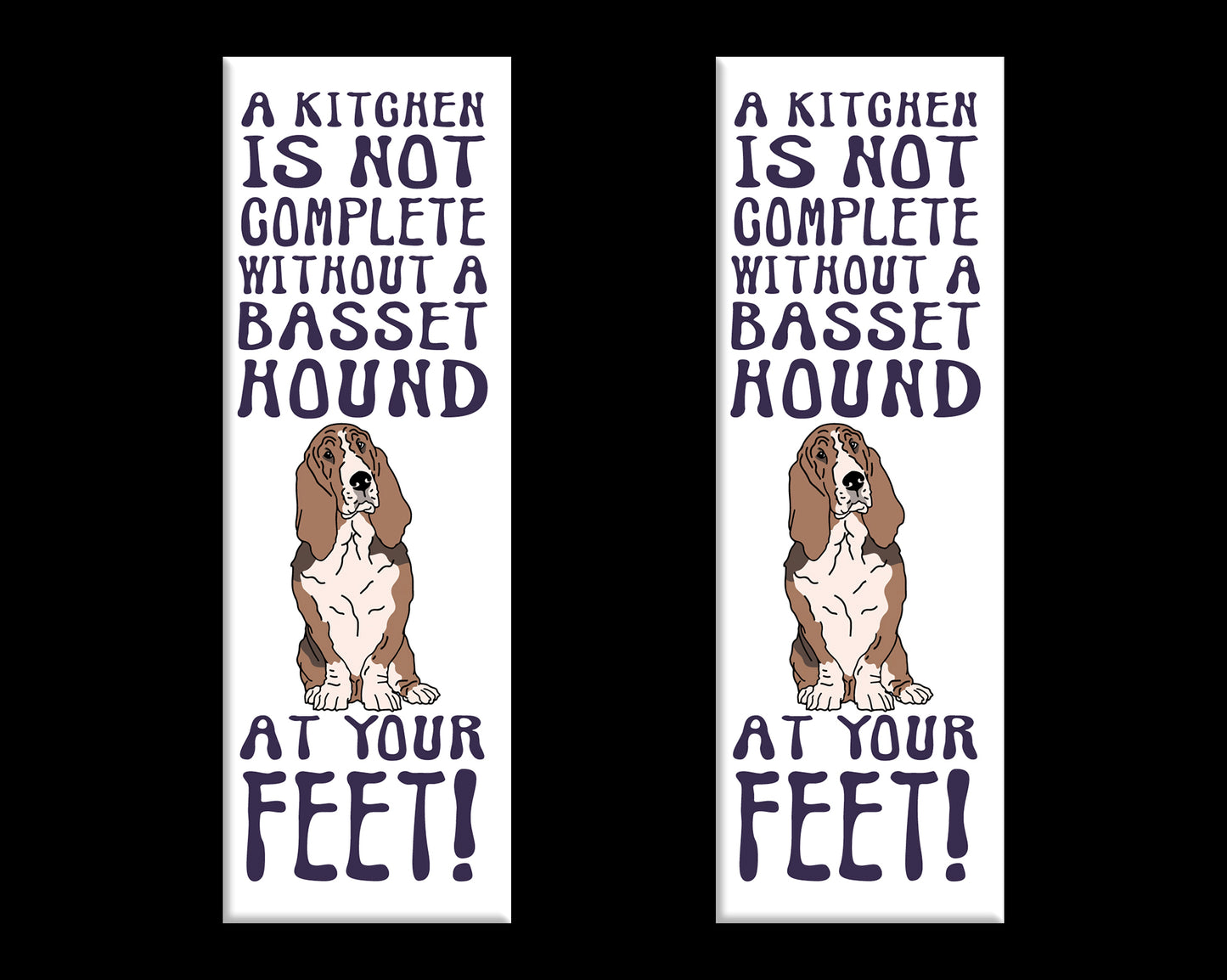 Basset Hound Home Kitchen Fridge Magnet