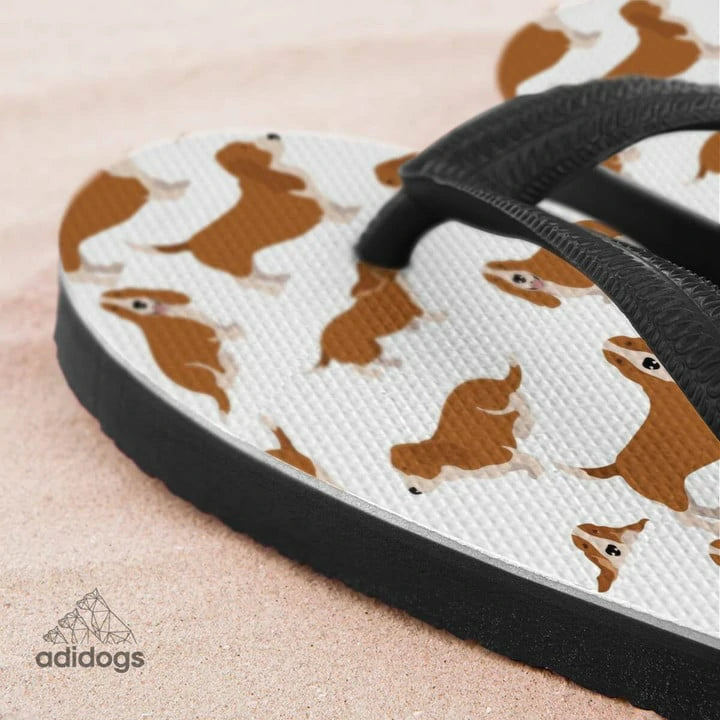 Basset Hound Lovers Flip Flops