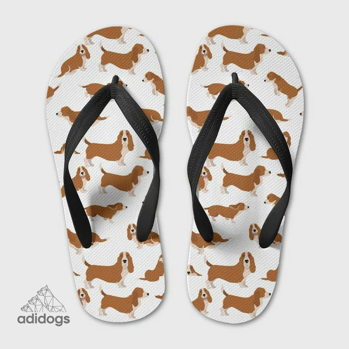 Basset Hound Lovers Flip Flops