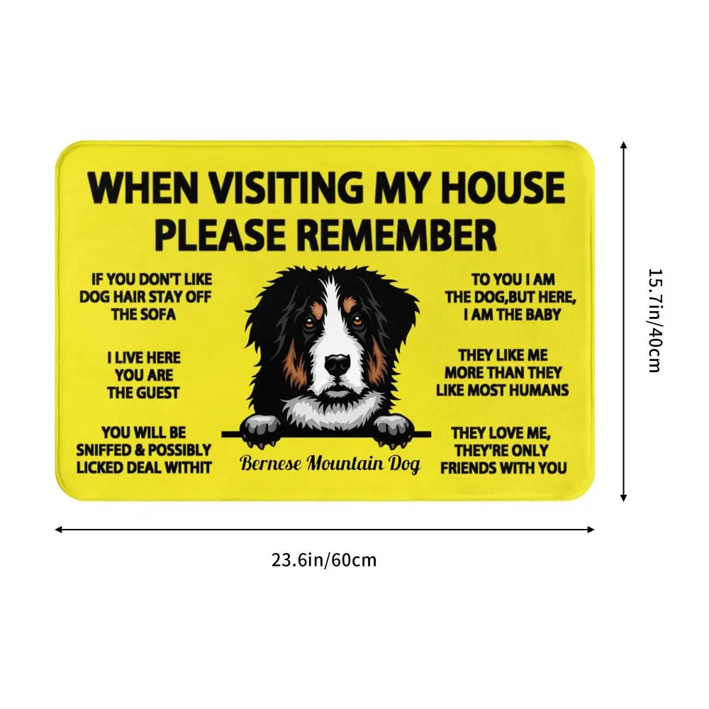 Bernese Home Rules Doormat