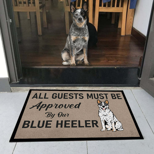 Approved By Blue Heeler Doormat