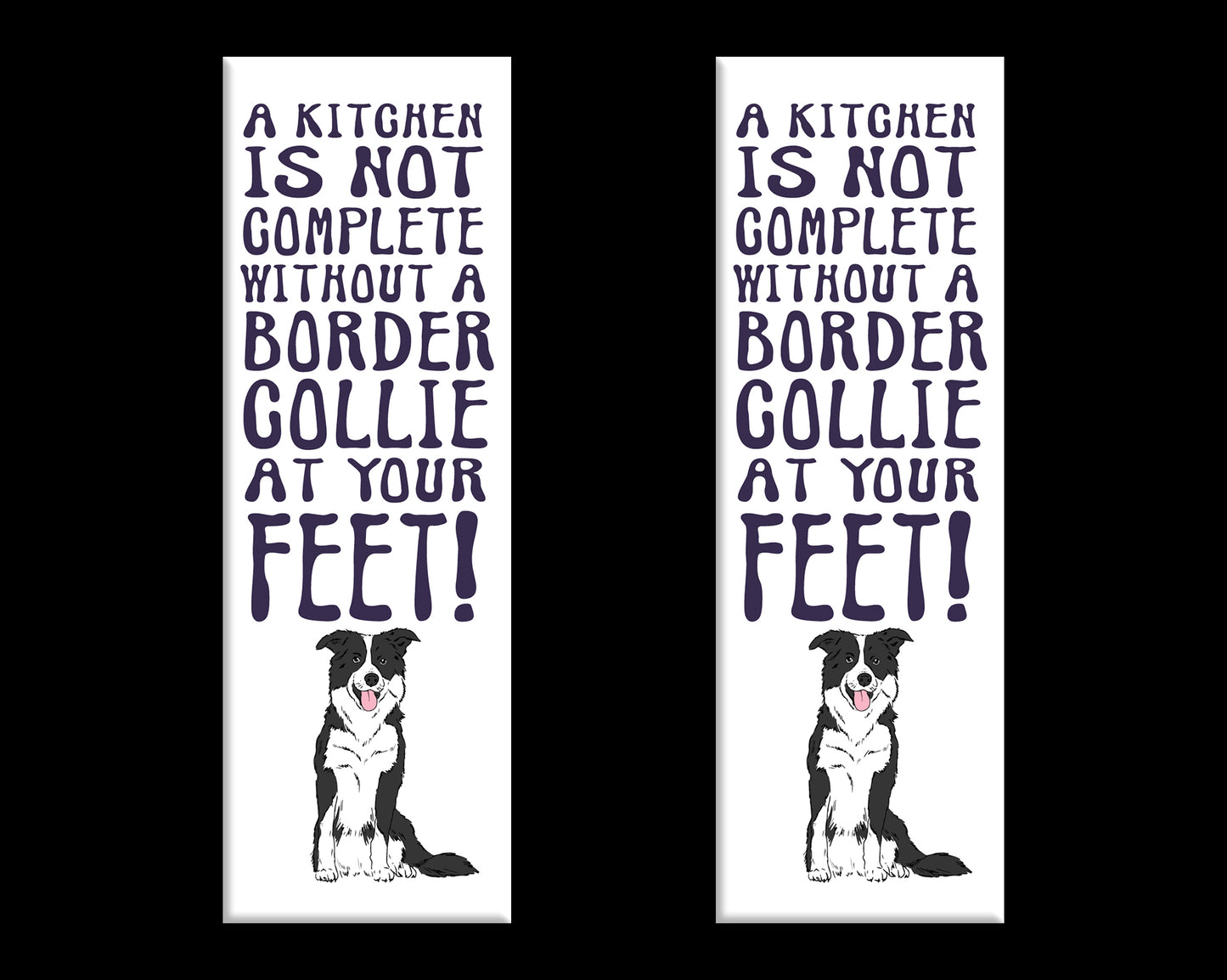 Border Collie Home Kitchen Fridge Magnets