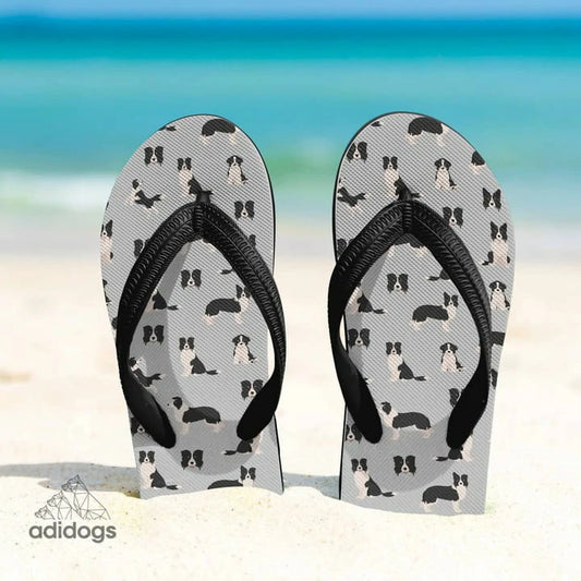 Border Collie Lovers Flip Flops