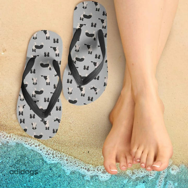 Border Collie Lovers Flip Flops