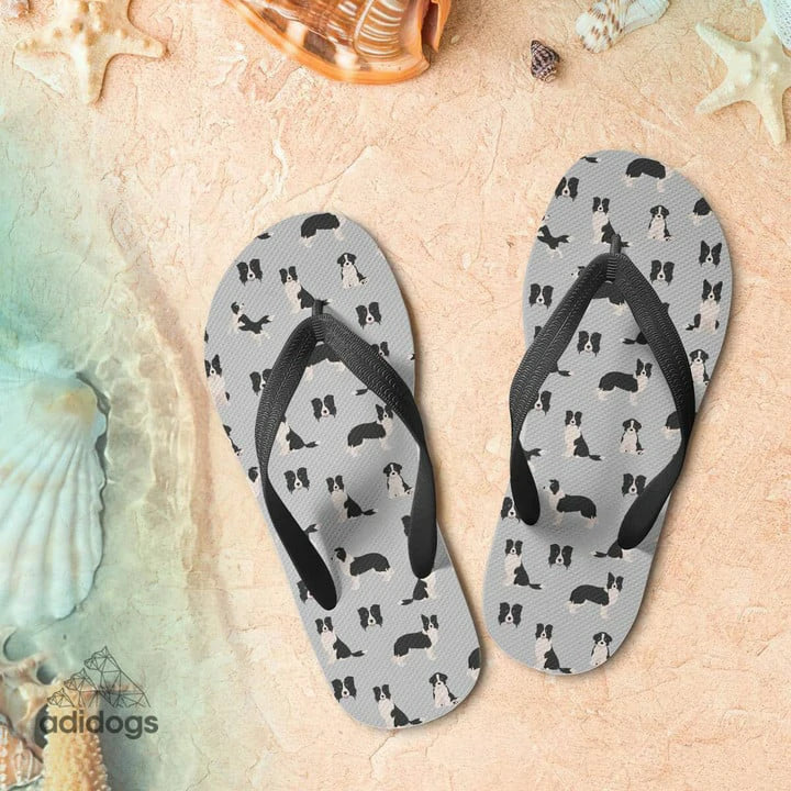 Border Collie Lovers Flip Flops