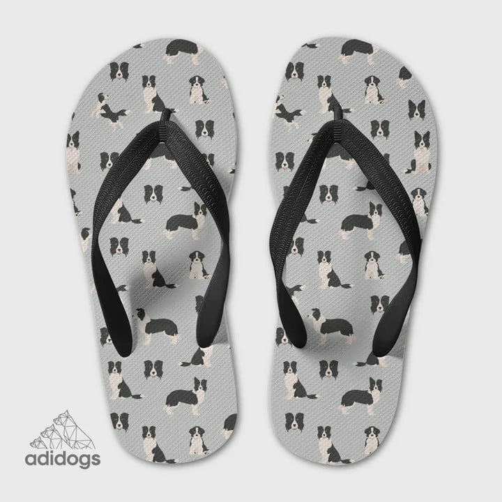 Border Collie Lovers Flip Flops