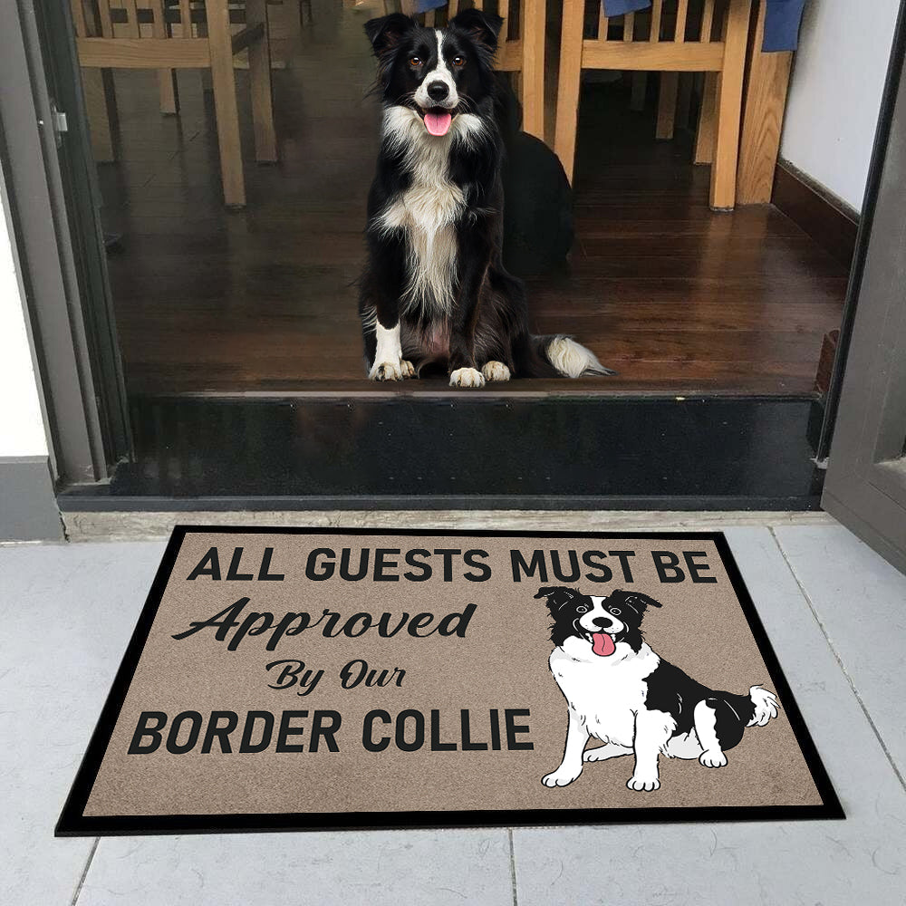 Approved By Border Collie Doormat