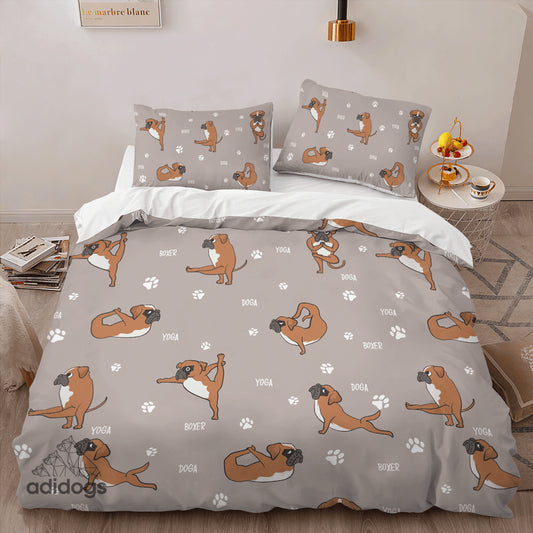 Boxer Yoga Bedding Set