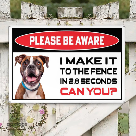 Please Be Aware of Boxer Sign