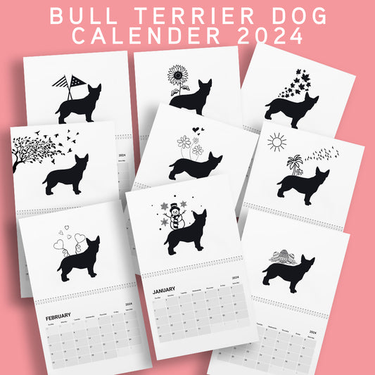 Bull Terrier Calendar 2024