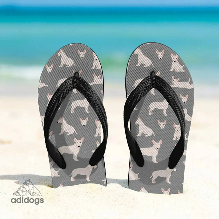 Bull Terrier Lovers Flip Flops