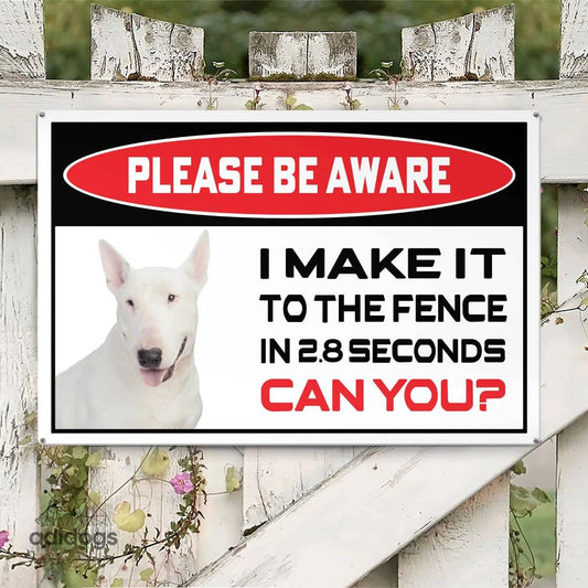 Please Be Aware of Bull Terrier Sign