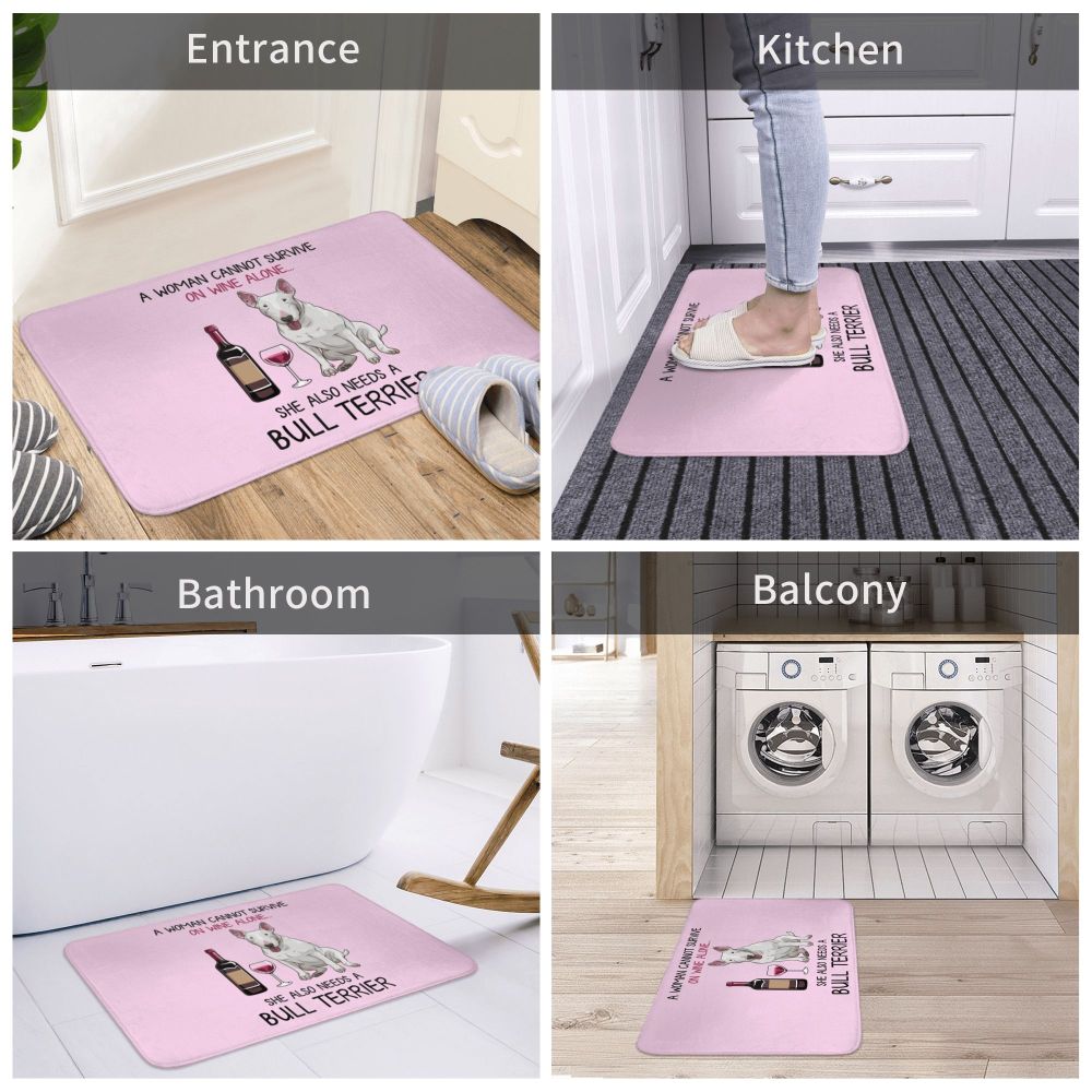 Bull Terrier Wine Doormat