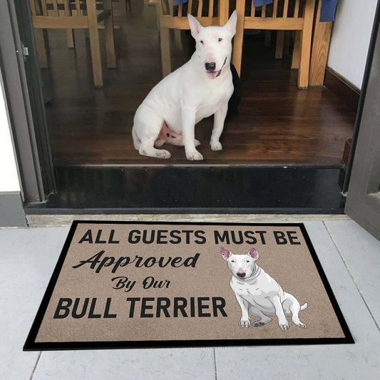 Approved By Bull Terrier Doormat