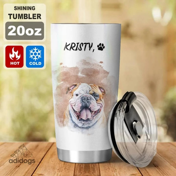 Bulldog Dear Mommy Tumbler