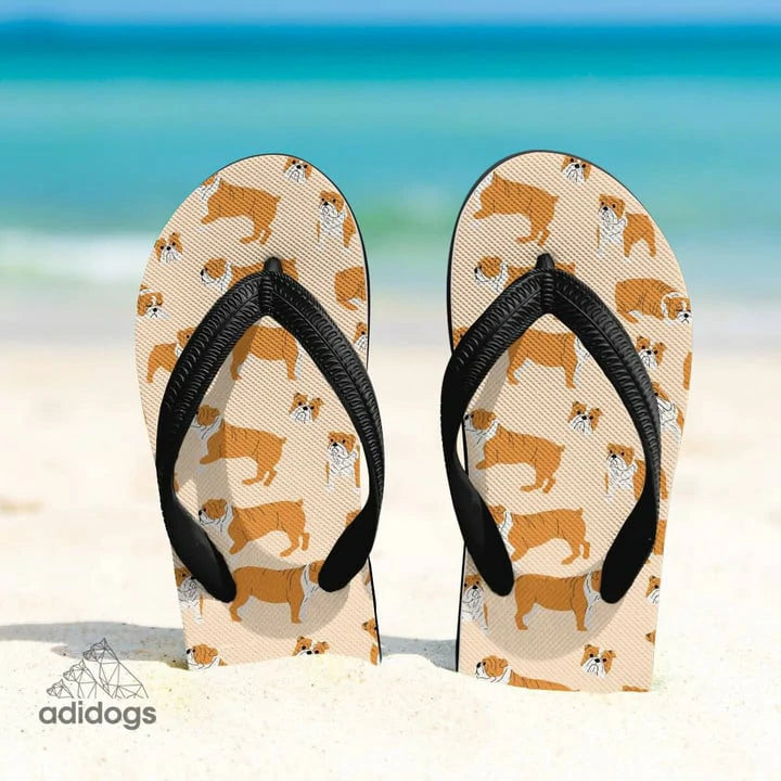 Bulldog Lovers Flip Flops