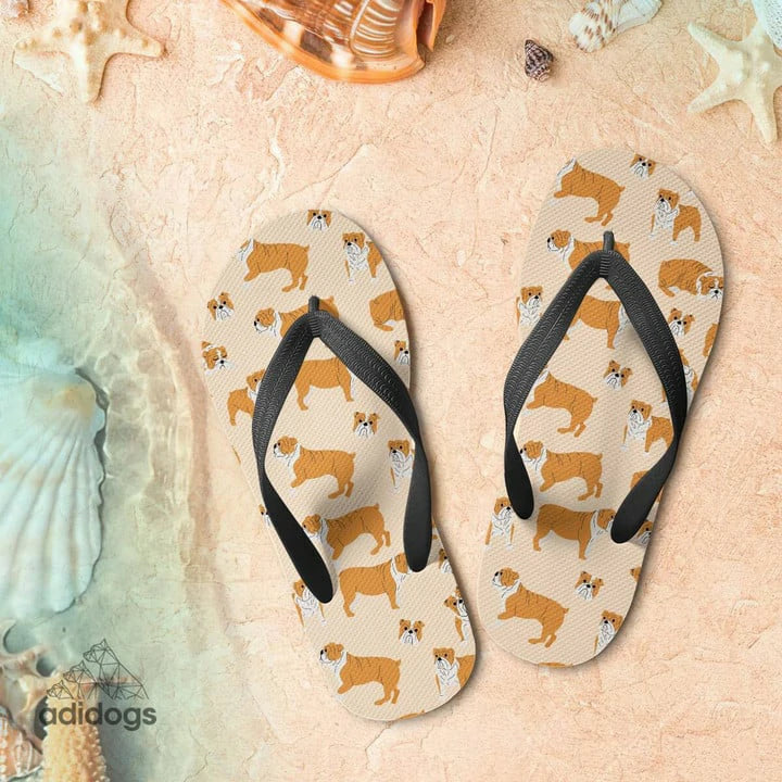 Bulldog Lovers Flip Flops