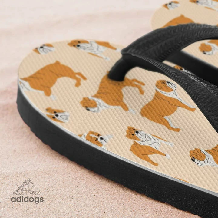 Bulldog Lovers Flip Flops