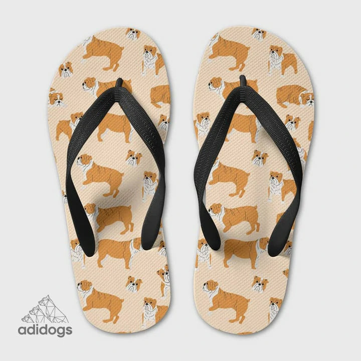 Bulldog Lovers Flip Flops