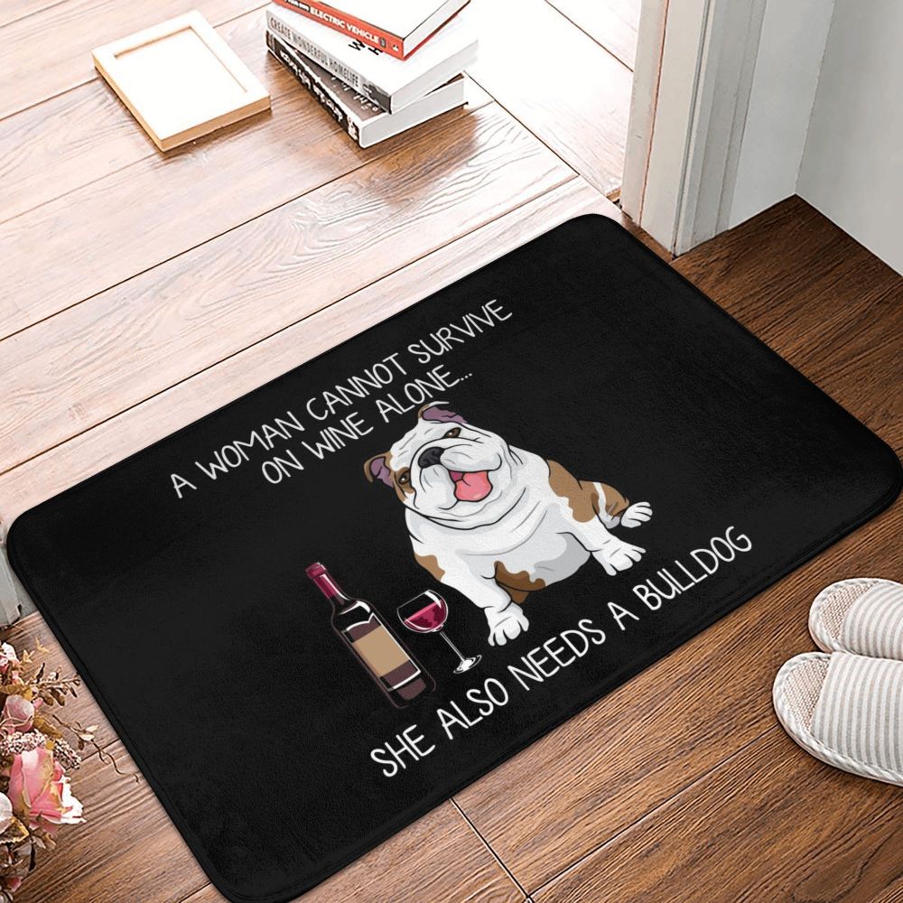 English Bulldog Wine Doormat