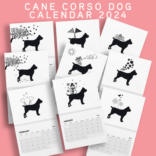 Cane Corso Calendar 2024