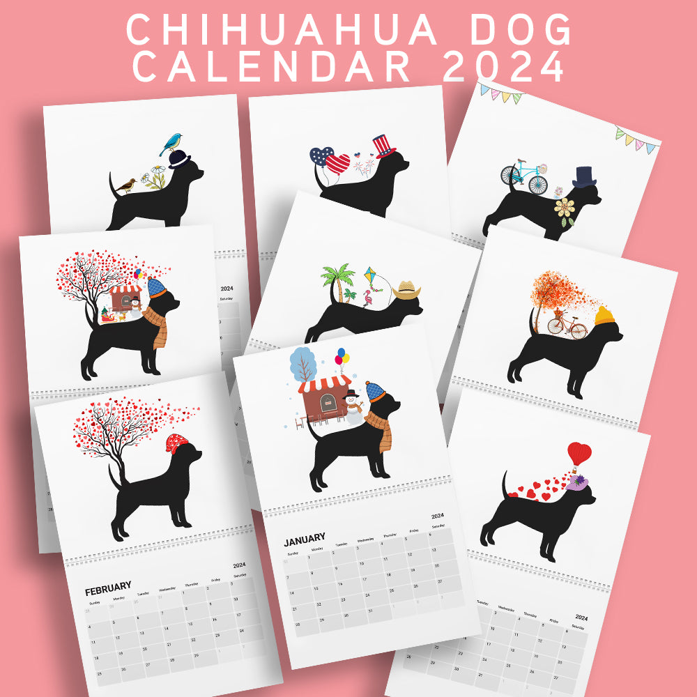 Chihuahua Wall Calendar 2024