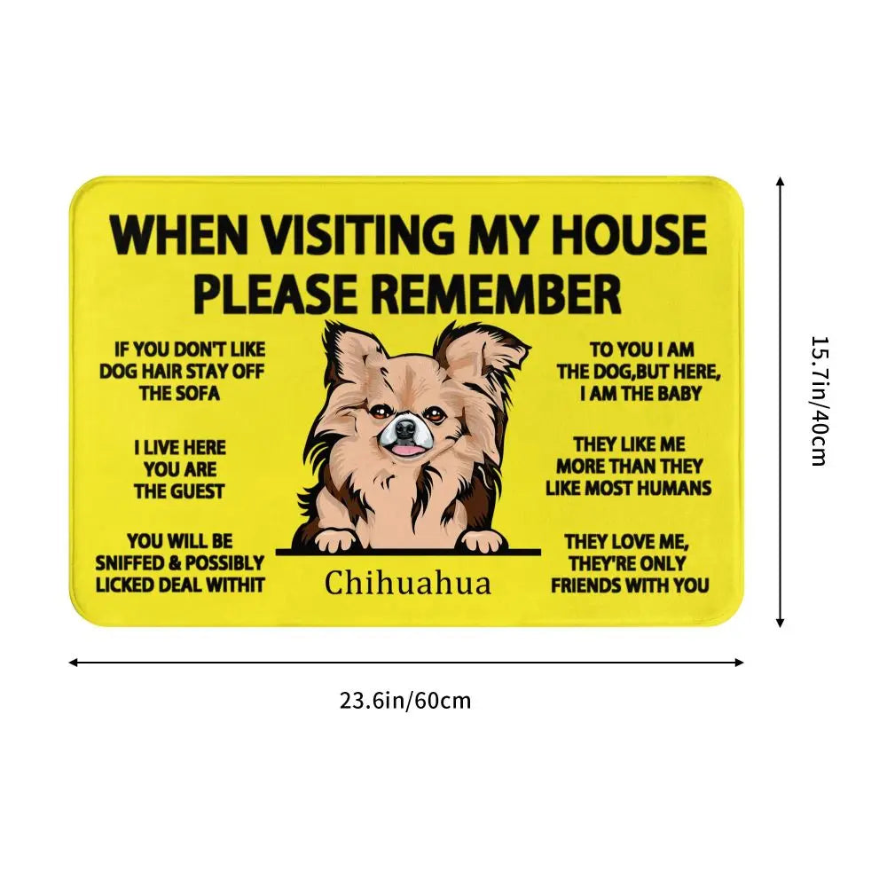 Chihuahua Home Rules Doormat