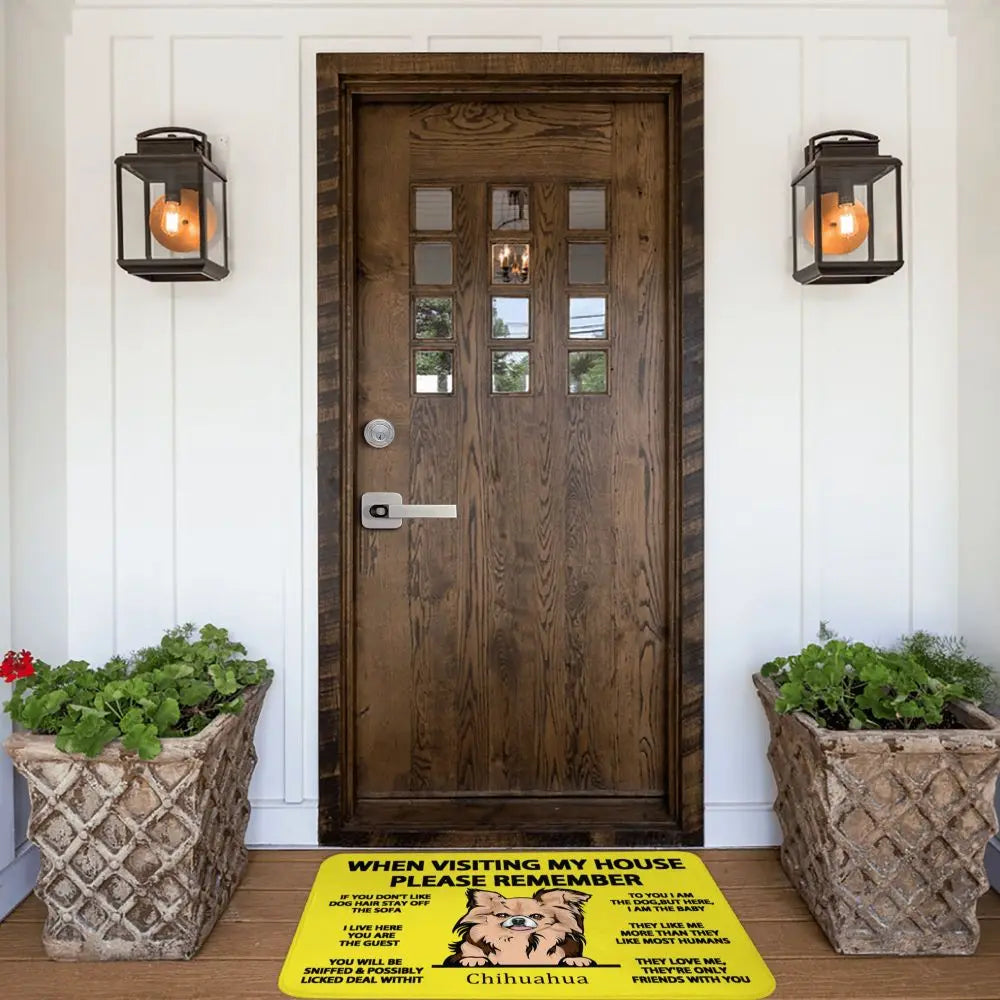 Chihuahua Home Rules Doormat