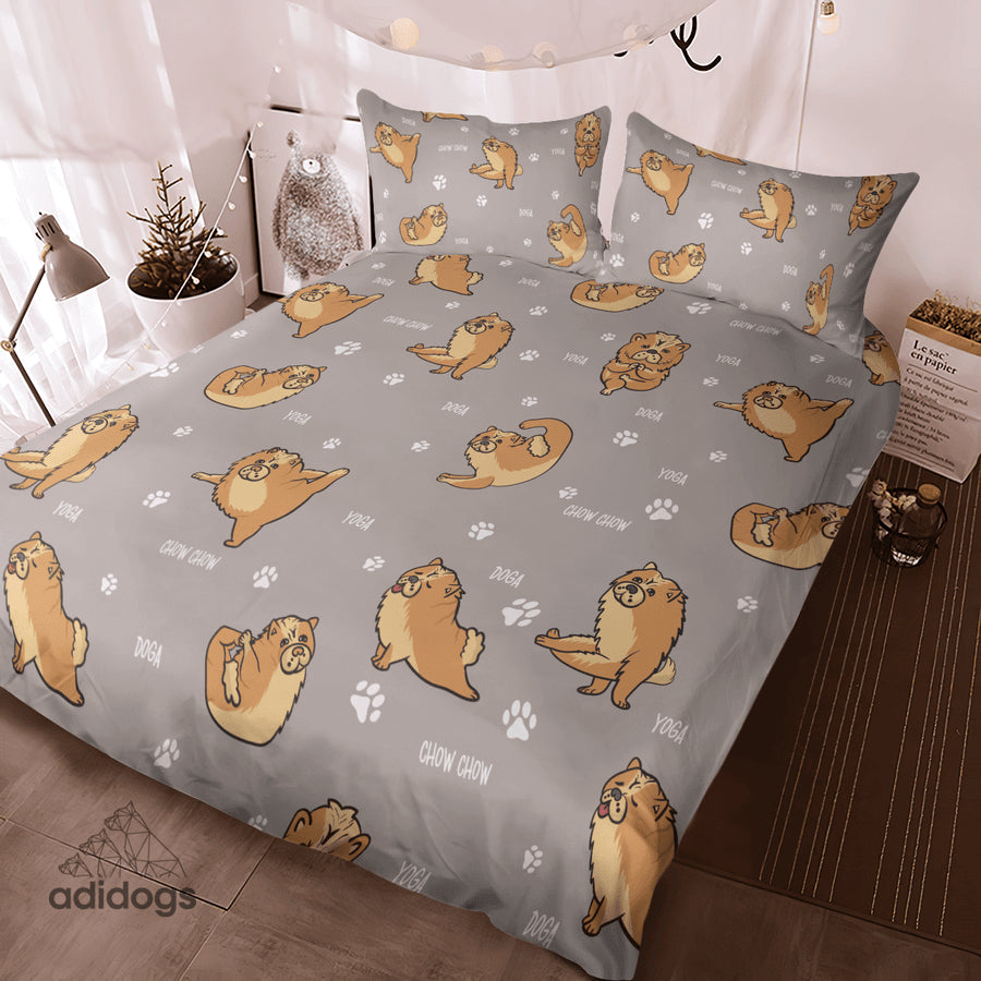 Chow Chow Yoga Bedding Set