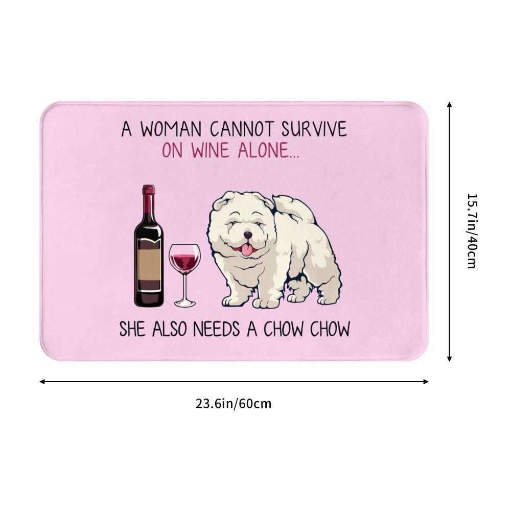 Chow Chow Wine Doormat