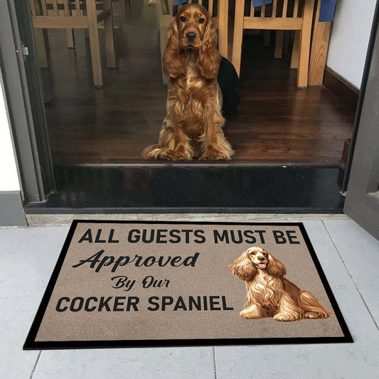 Approved By Cocker Spaniel Doormat