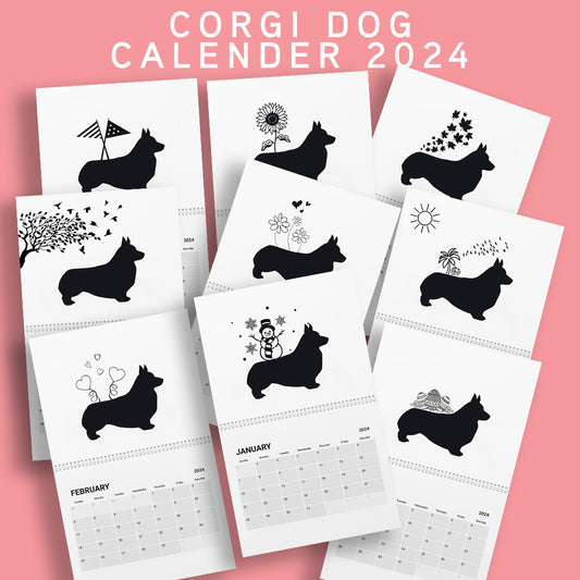 Corgi Calendar 2024