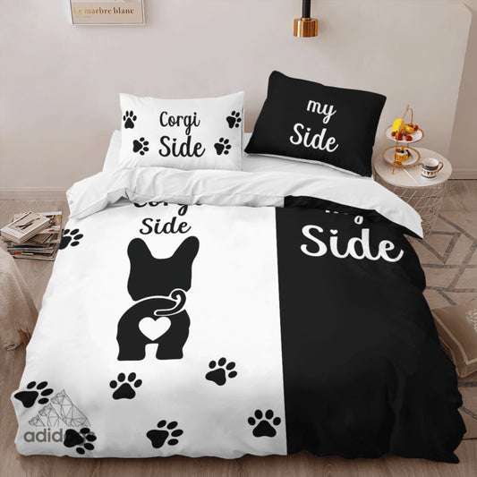 Corgi Side Bedding Set