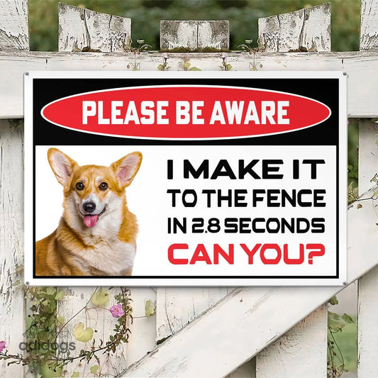 Please Be Aware of Corgi Sign