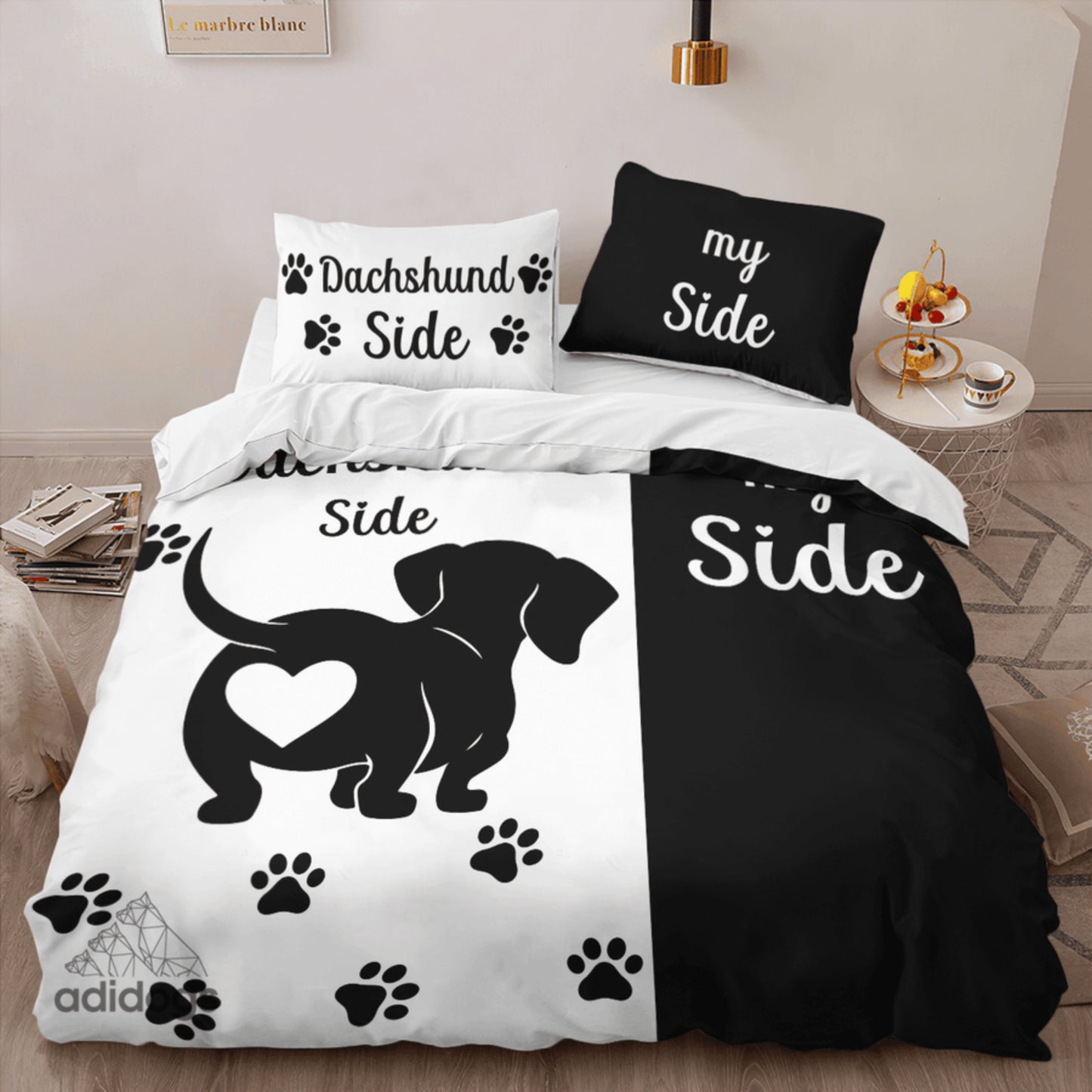 Dachshund Side Bedding Set