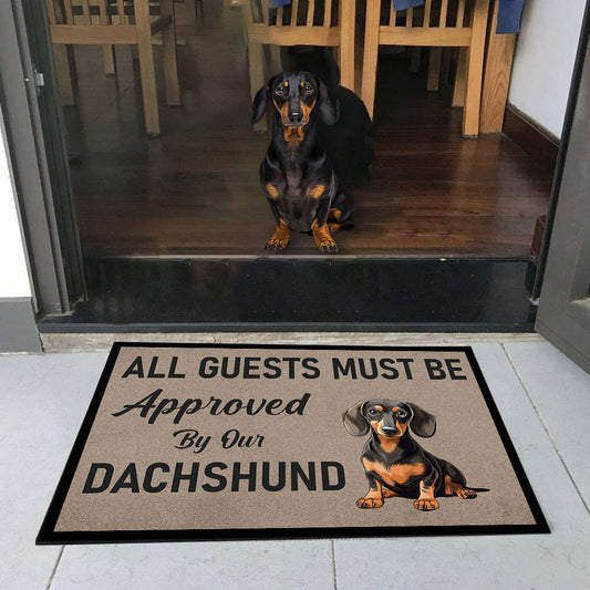 Approved By Dachshund Doormat