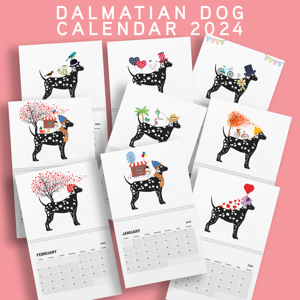 Dalmatian Wall Calendar 2024