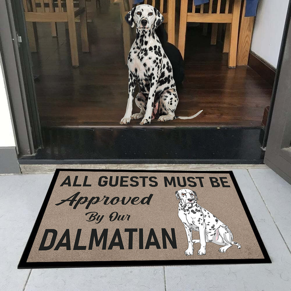 Approved By Dalmatian Doormat