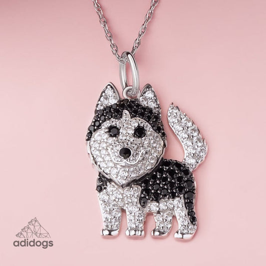 Exquisite Husky Pendant Necklace