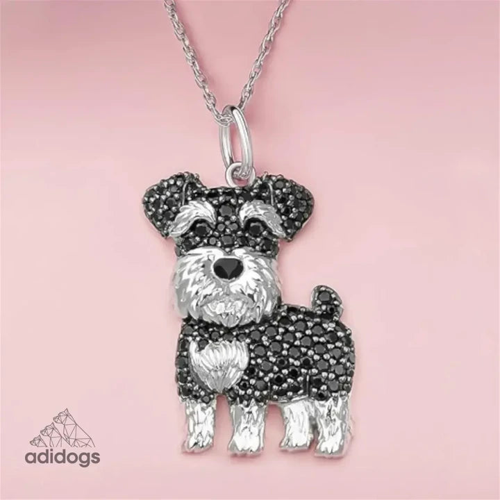 Exquisite Schnauzer Pendant Necklace